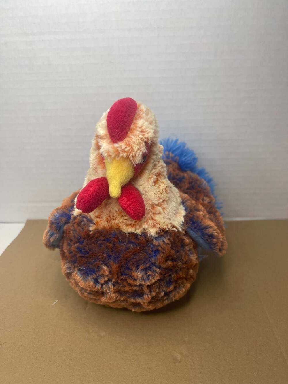 Douglas Cuddle Toys Henrietta Blue Lace Hen Chicken Plush Stuffed Animal
